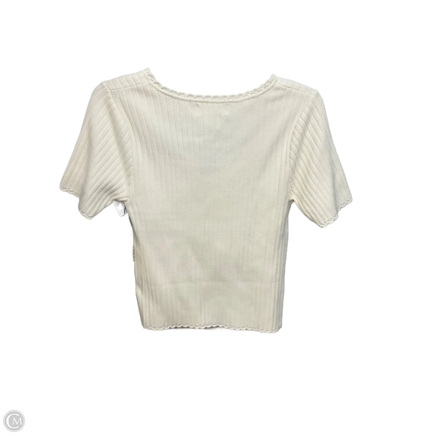 Top Short Sleeve Basic By Bailey 44 In Cream, Size: M