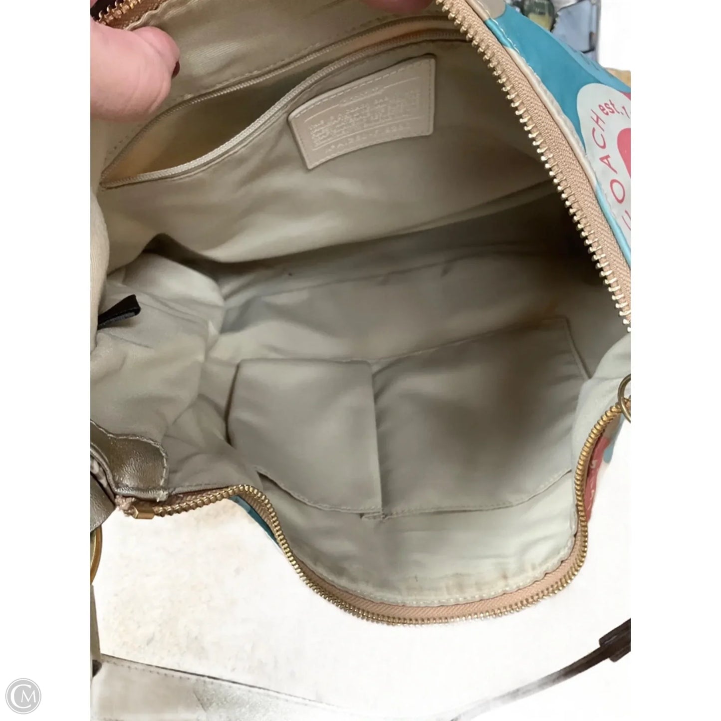 Handbag Designer By Coach, Size: Medium