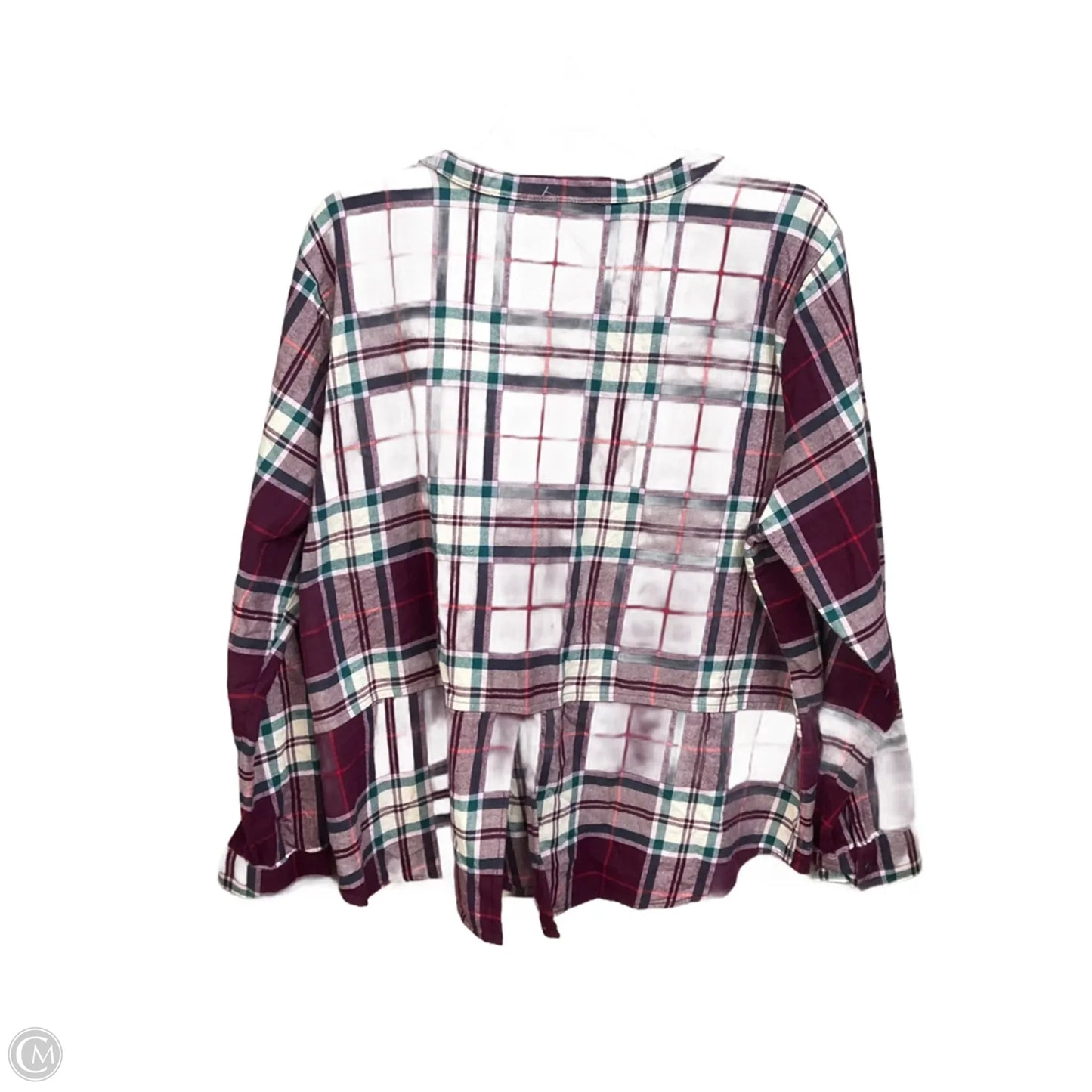 Top Long Sleeve By Eddie Bauer In Maroon, Size: 30