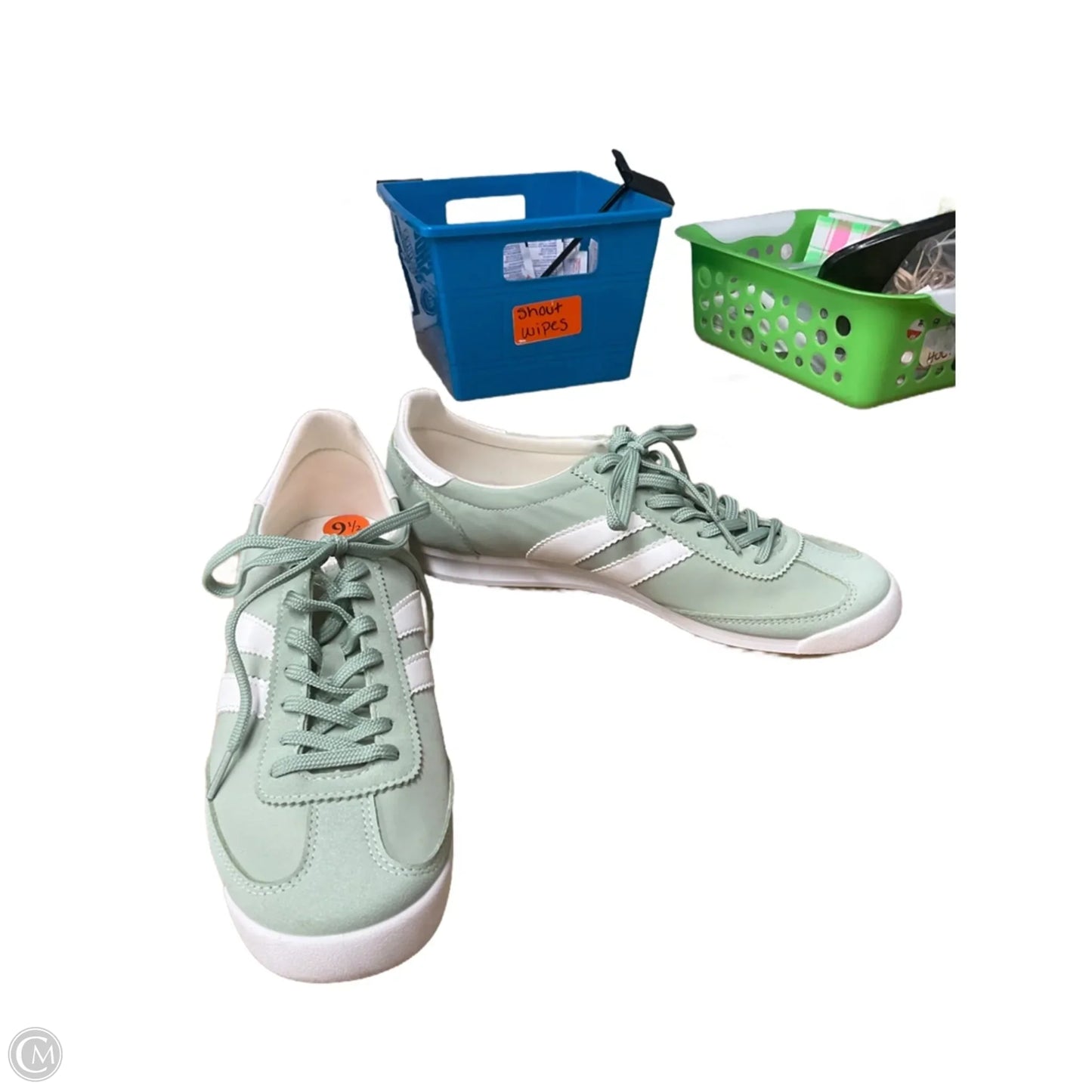 Shoes Sneakers By Madden Girl In Green, Size: 9.5