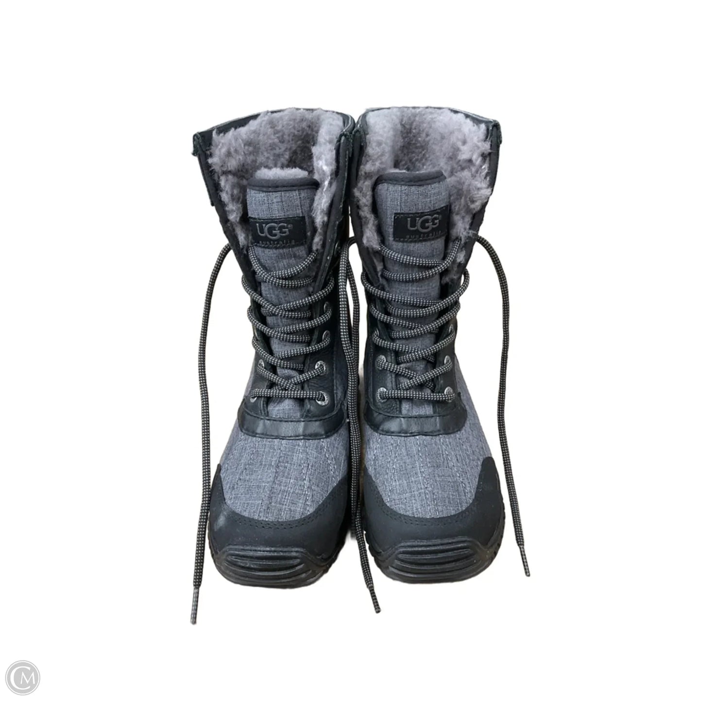 Boots Designer By Ugg In Grey, Size: 7.5