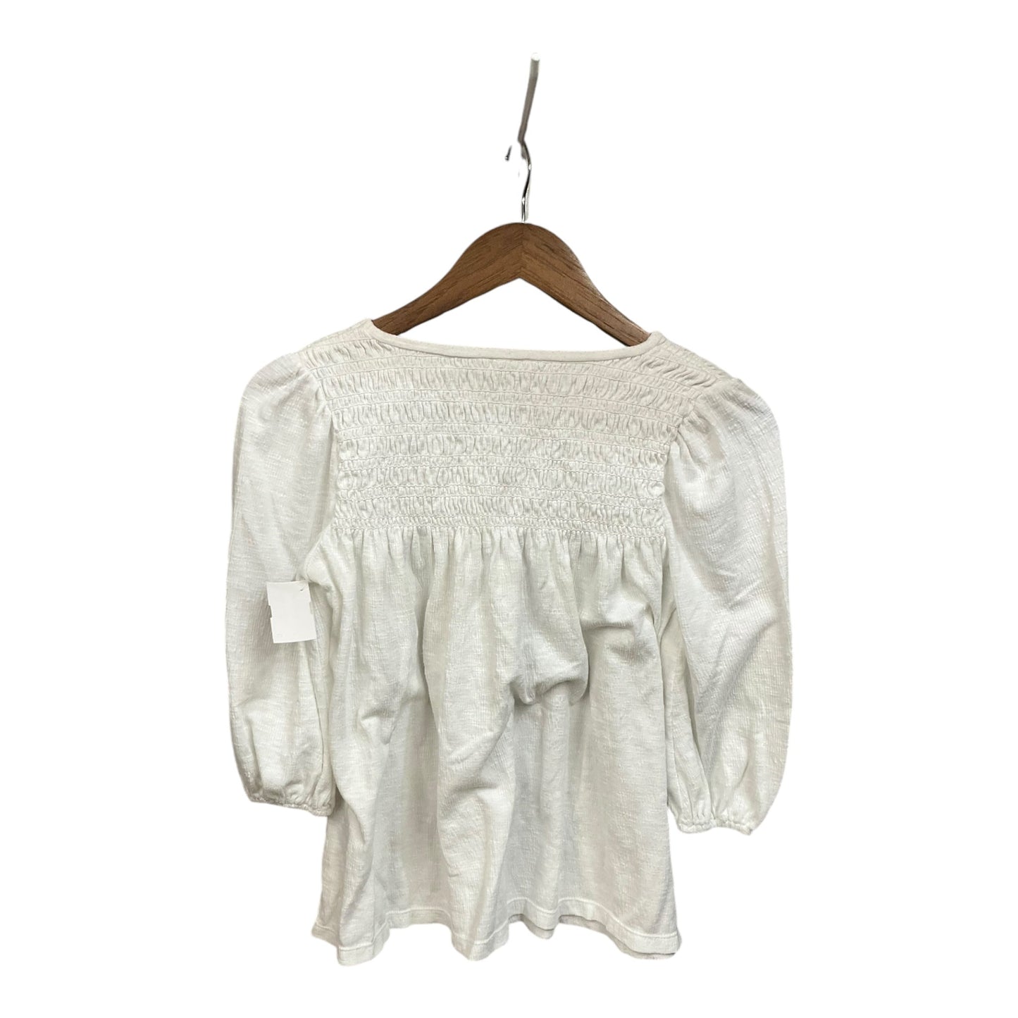 Top Long Sleeve By Max Studio In White, Size: Xs