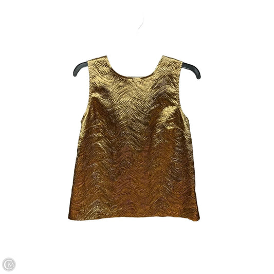 Top Sleeveless By J. Crew In Gold, Size: S