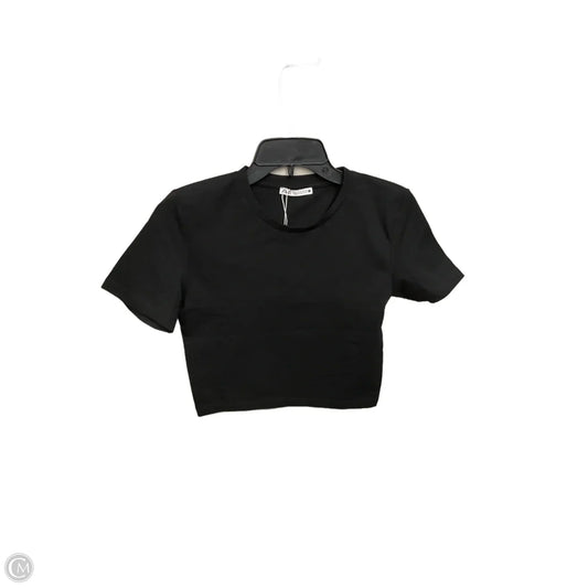 Top Short Sleeve Basic By Zara In Black, Size: S