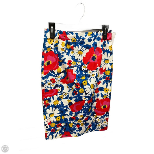 Skirt Midi By Boden In Floral Print, Size: 4
