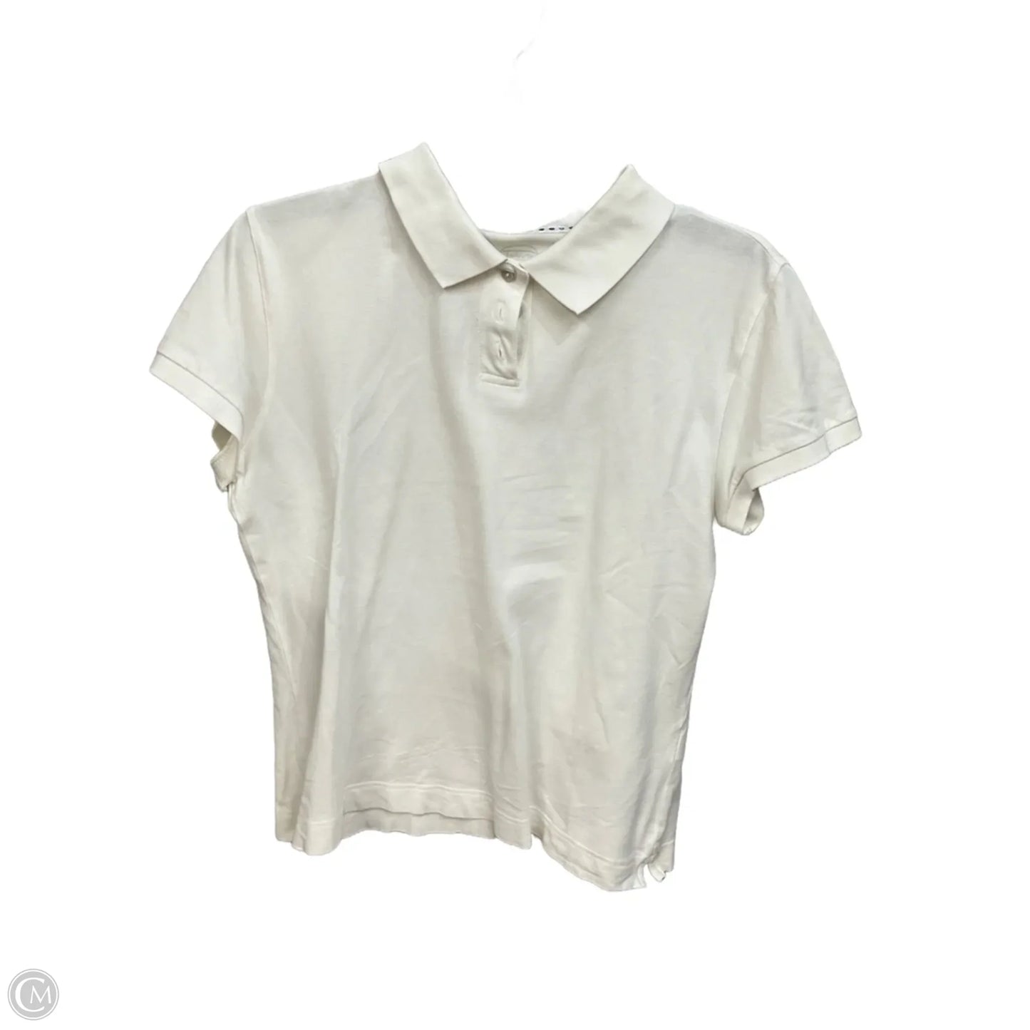 Top Short Sleeve By Talbots In White, Size: M
