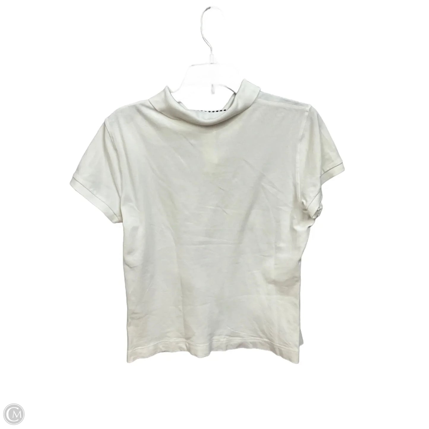 Top Short Sleeve By Talbots In White, Size: M