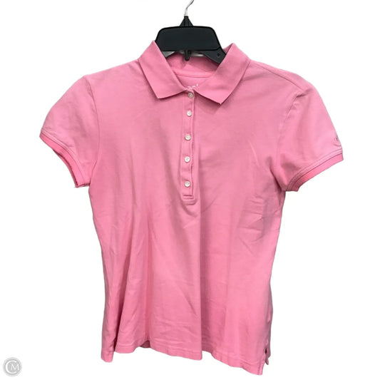 Top Short Sleeve By Izod In Pink, Size: M