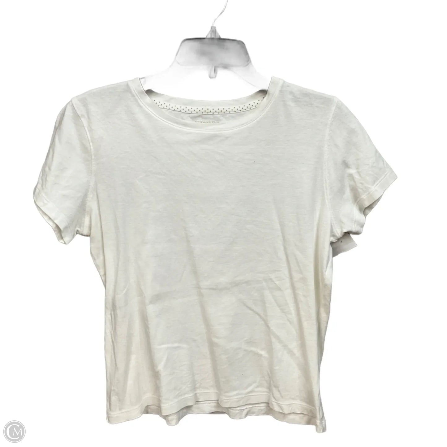 Top Short Sleeve Basic By St Johns Bay In White, Size: M