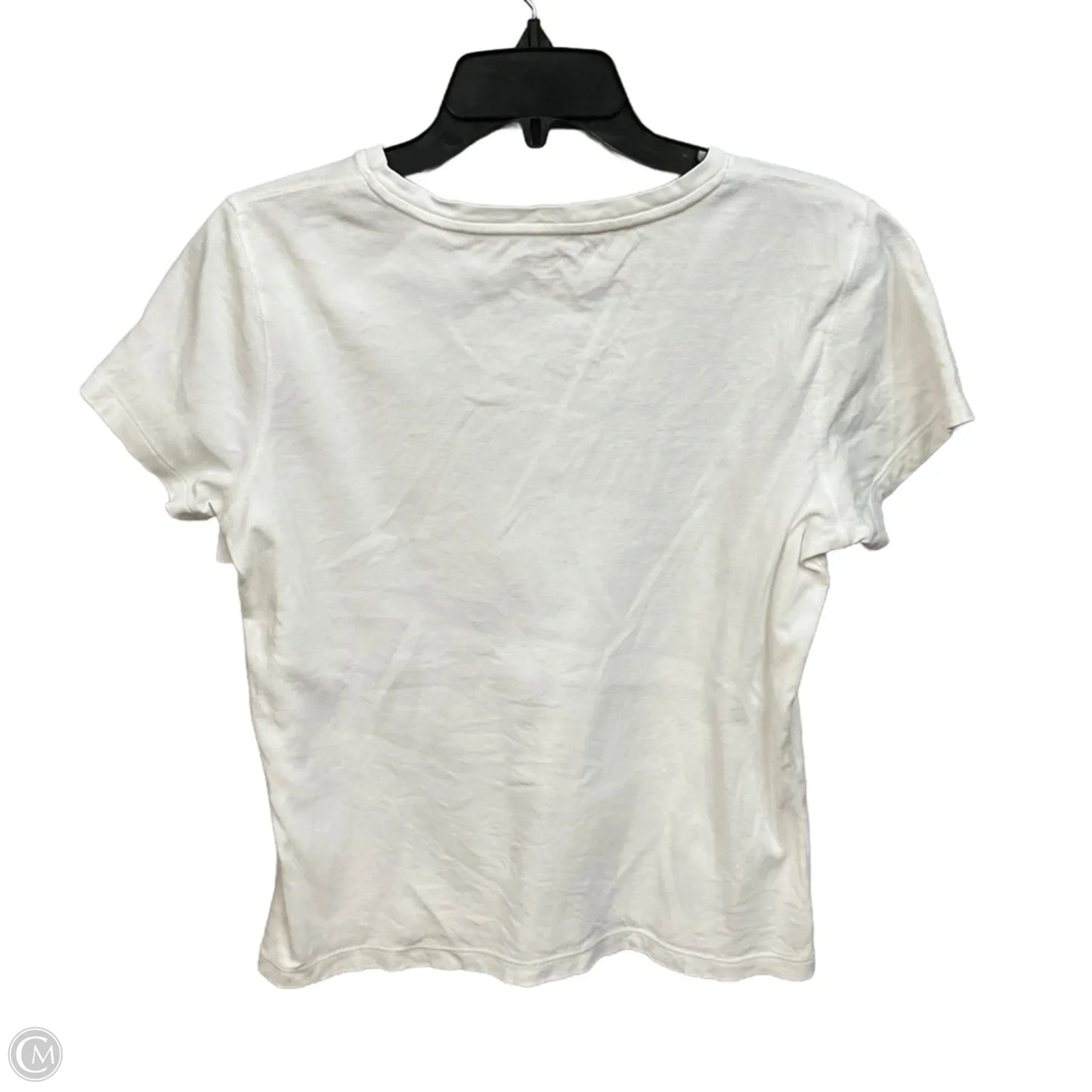 Top Short Sleeve Basic By St Johns Bay In White, Size: M
