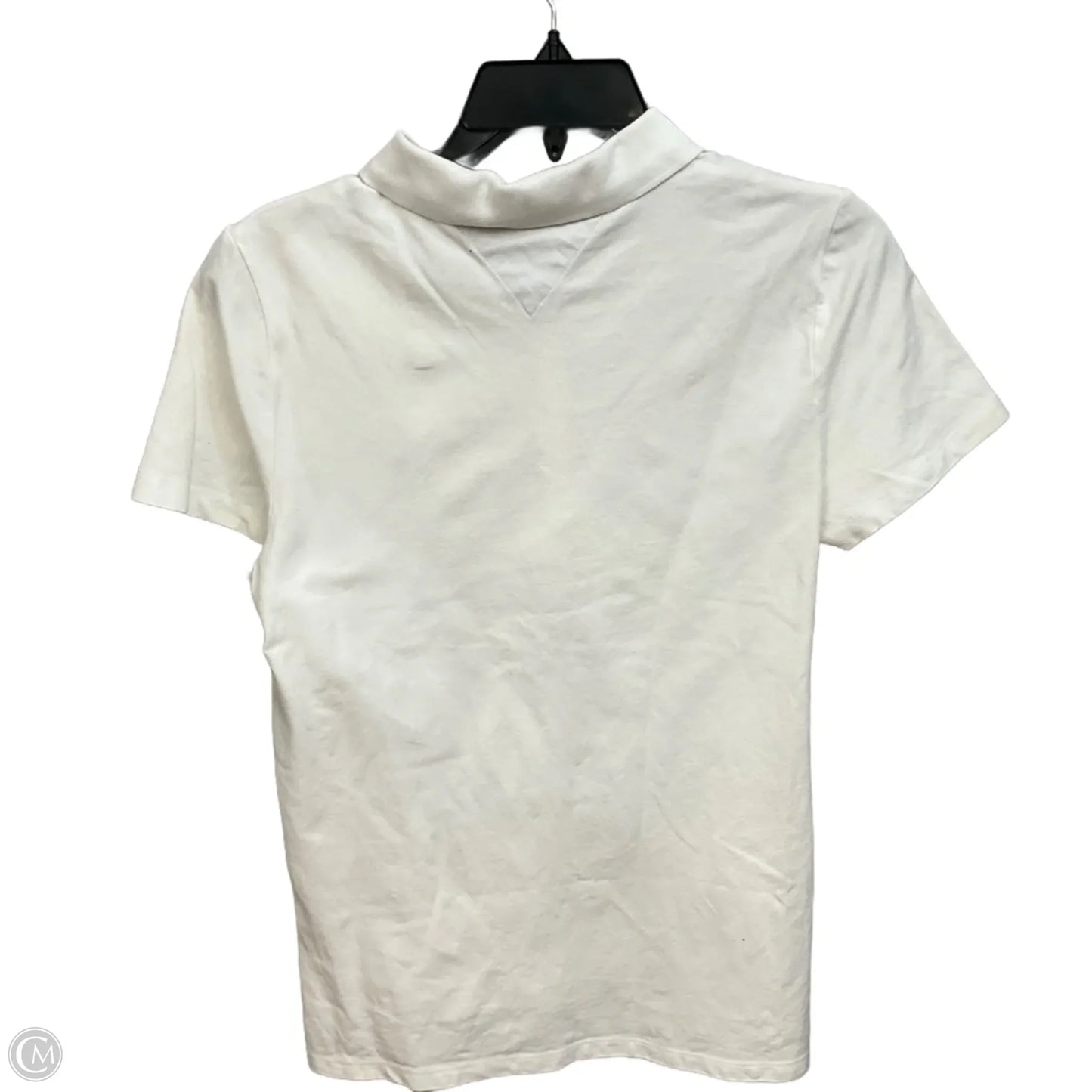 Top Short Sleeve By Chaps In White, Size: M
