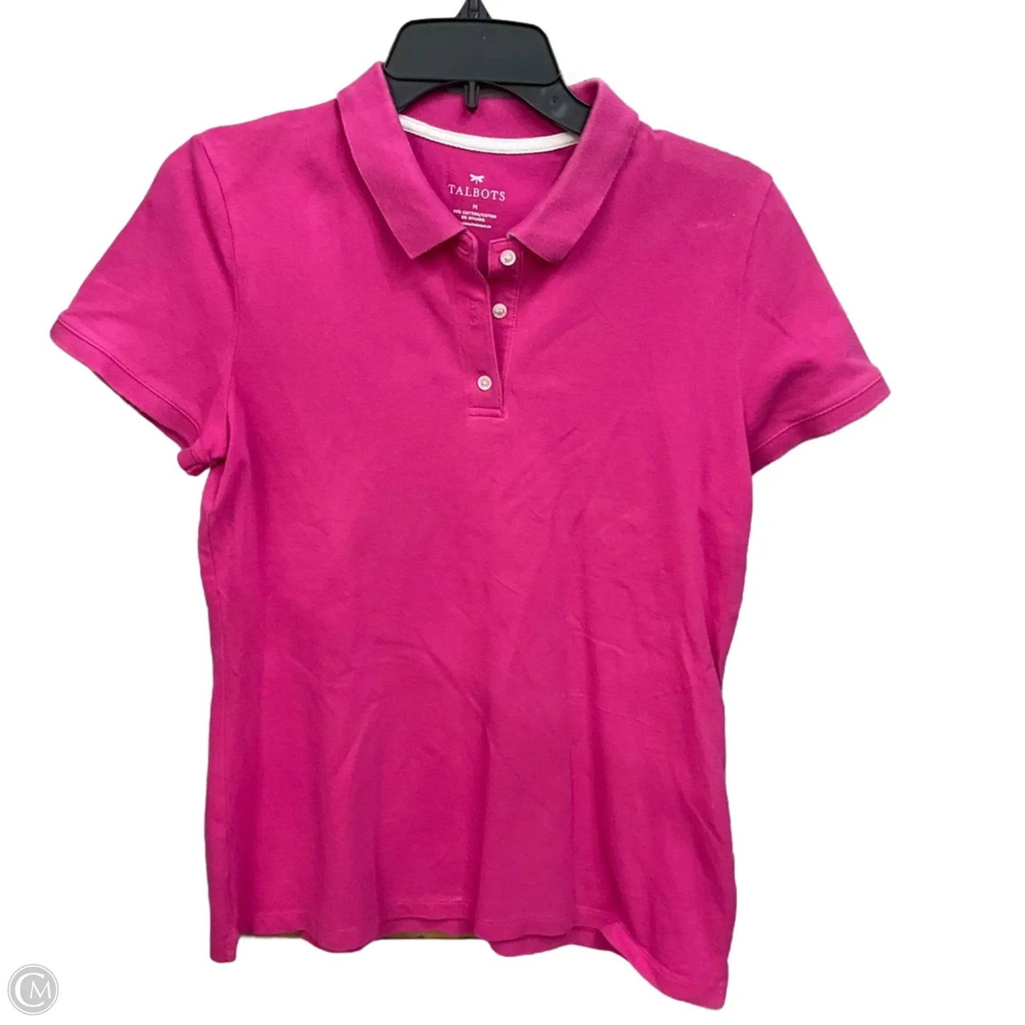 Top Short Sleeve By Talbots In Pink, Size: M