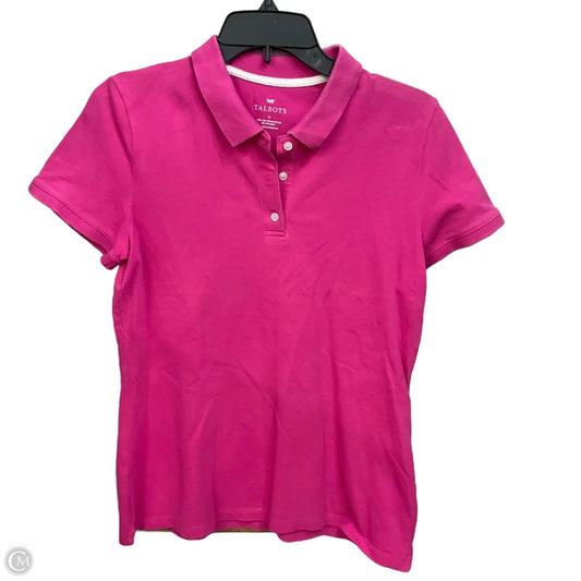 Top Short Sleeve By Talbots In Pink, Size: M