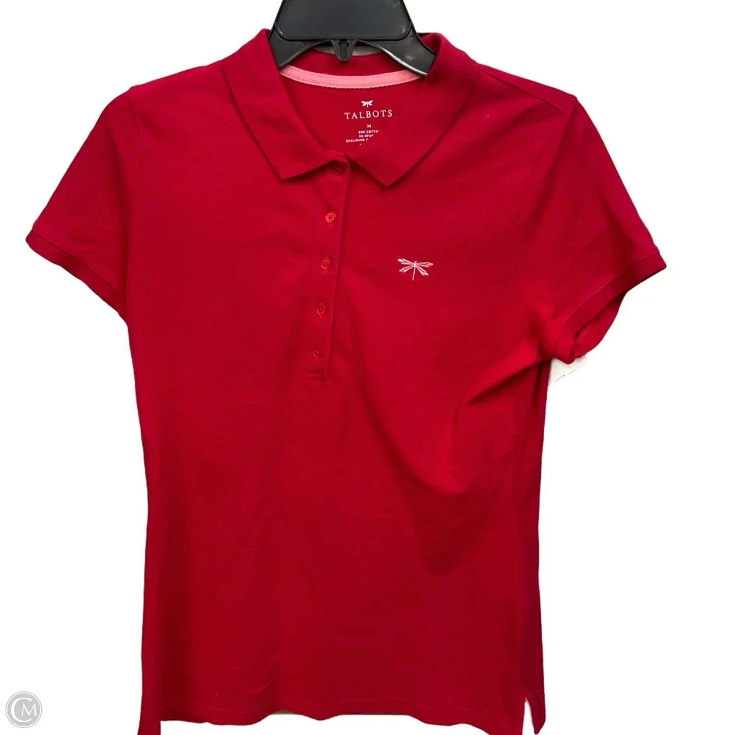 Top Short Sleeve By Talbots In Red, Size: M