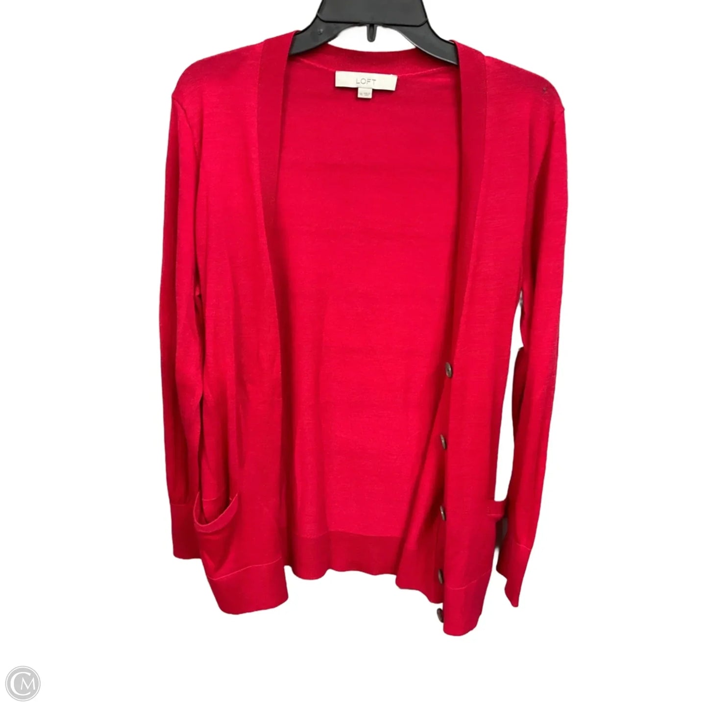Cardigan By Loft In Red, Size: Xl