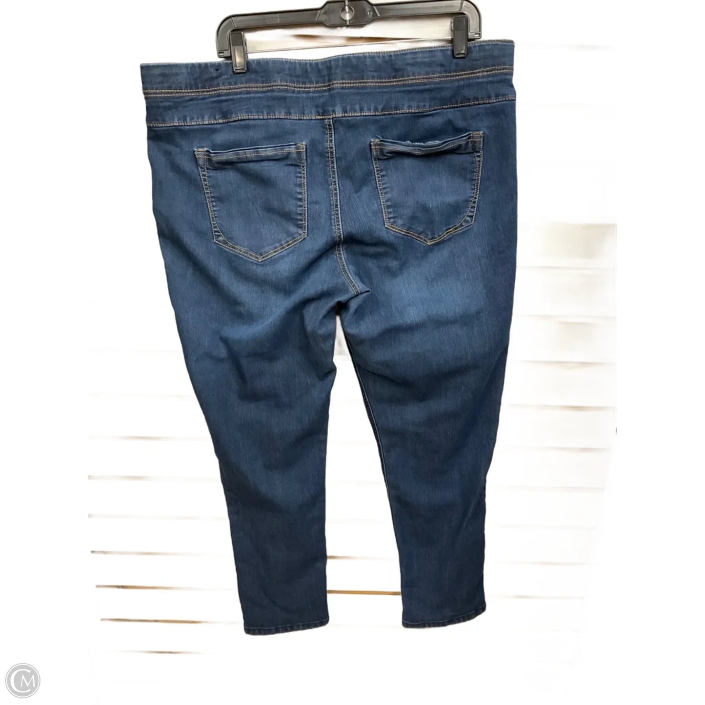 Jeans Straight By Relativity In Blue Denim, Size: 18