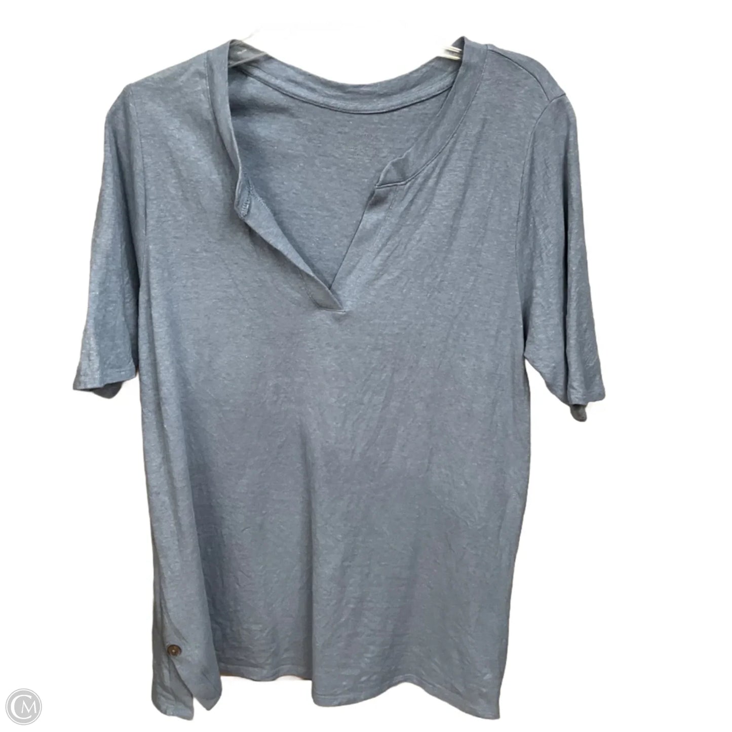 Top Short Sleeve By Pure Jill In Blue, Size: L