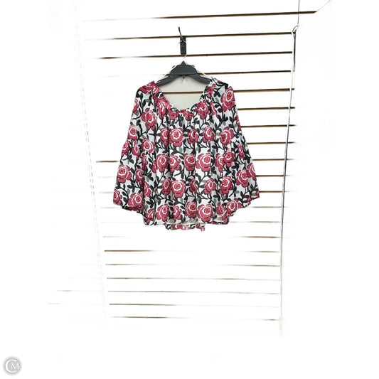 Skirt Midi By Loft In Floral Print, Size: 16