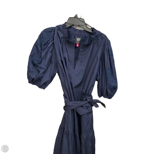 Dress Casual Midi By Vince Camuto In Blue, Size: 2x