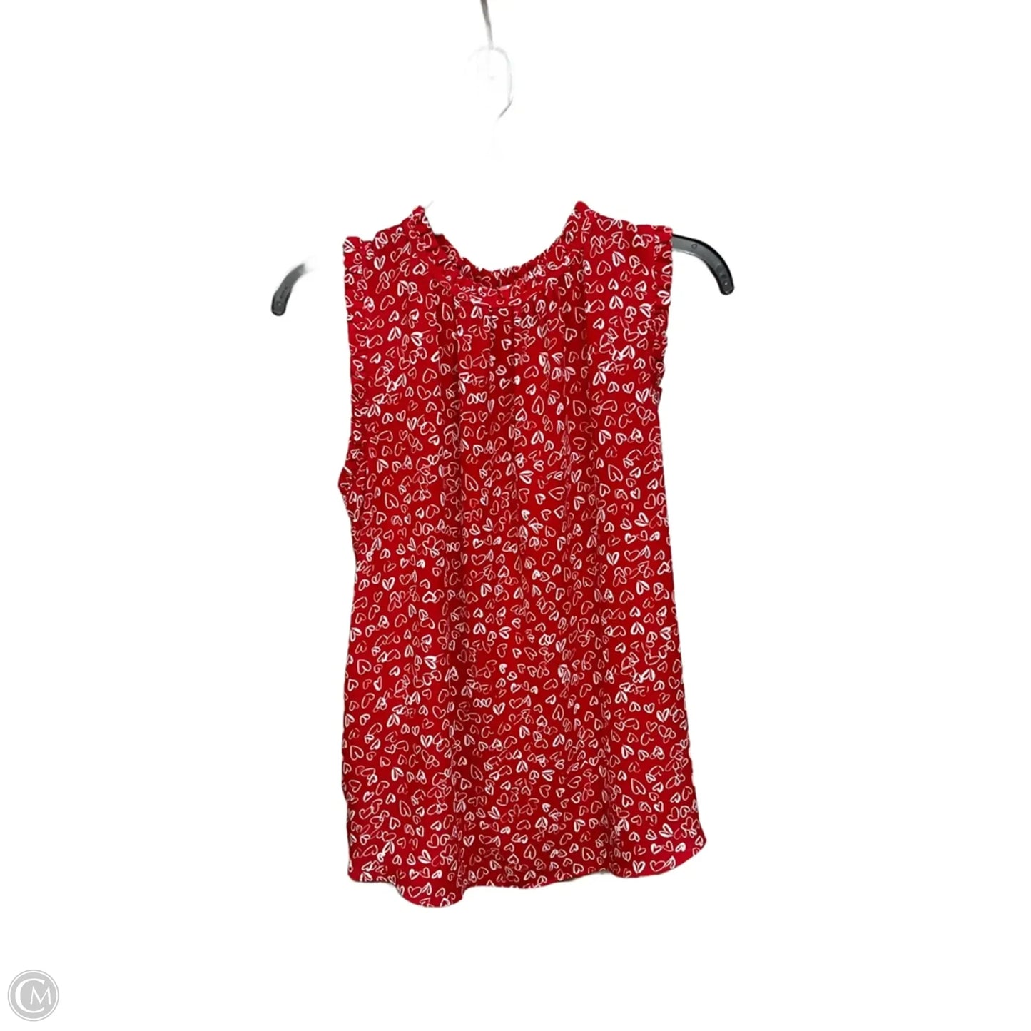 Top Sleeveless By Loft In Red, Size: S