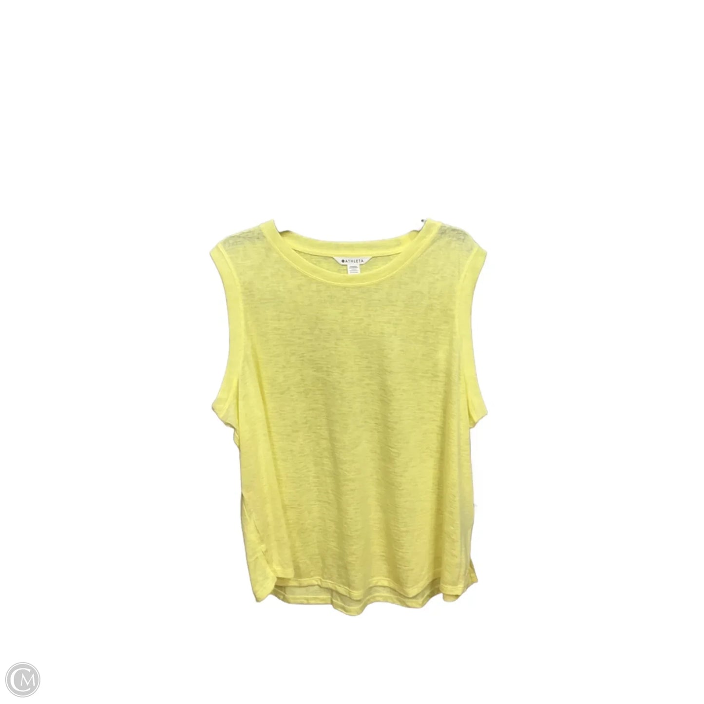 Athletic Tank Top By Athleta In Yellow, Size: 2x