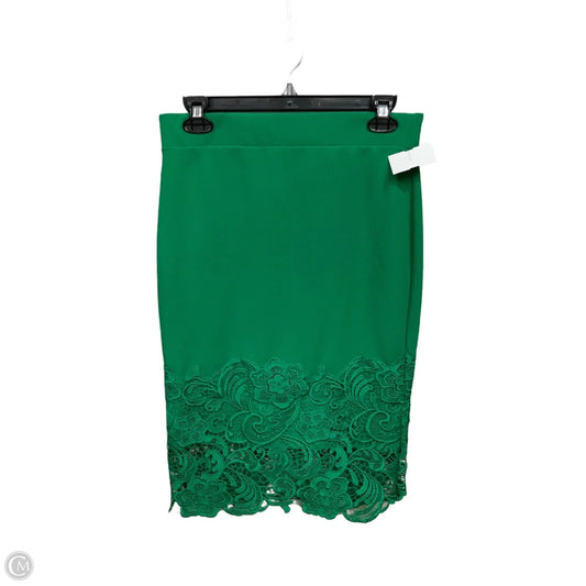 Skirt Midi By Olivia Blu In Green, Size: 8