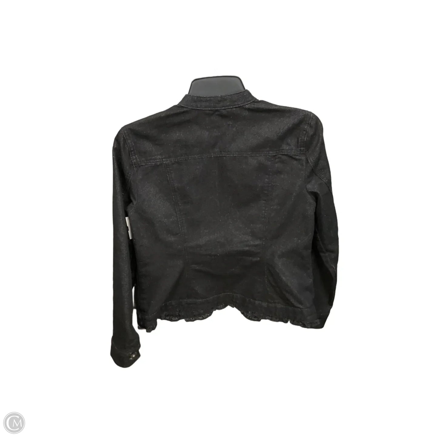 Jacket Denim By Christopher And Banks In Black Denim, Size: Sp