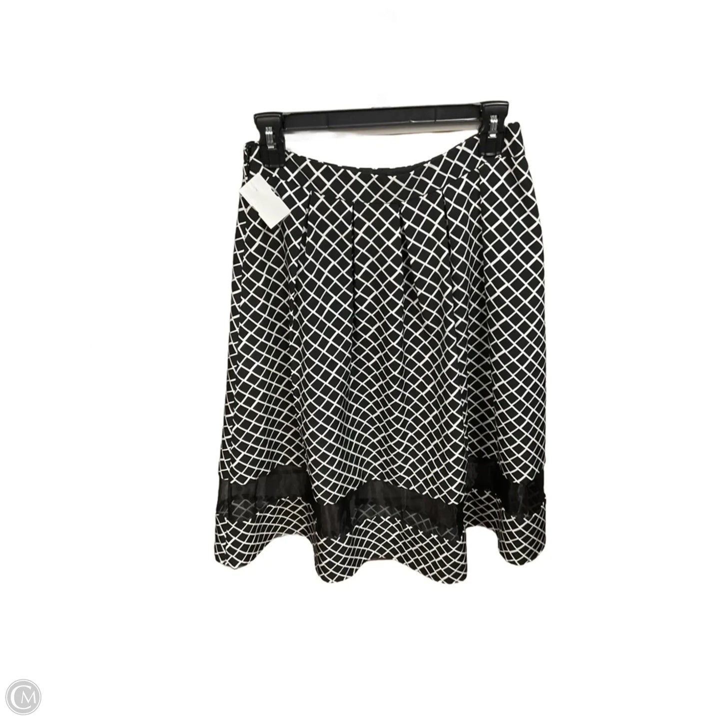 Skirt Midi By Limited In Black & White, Size: 4