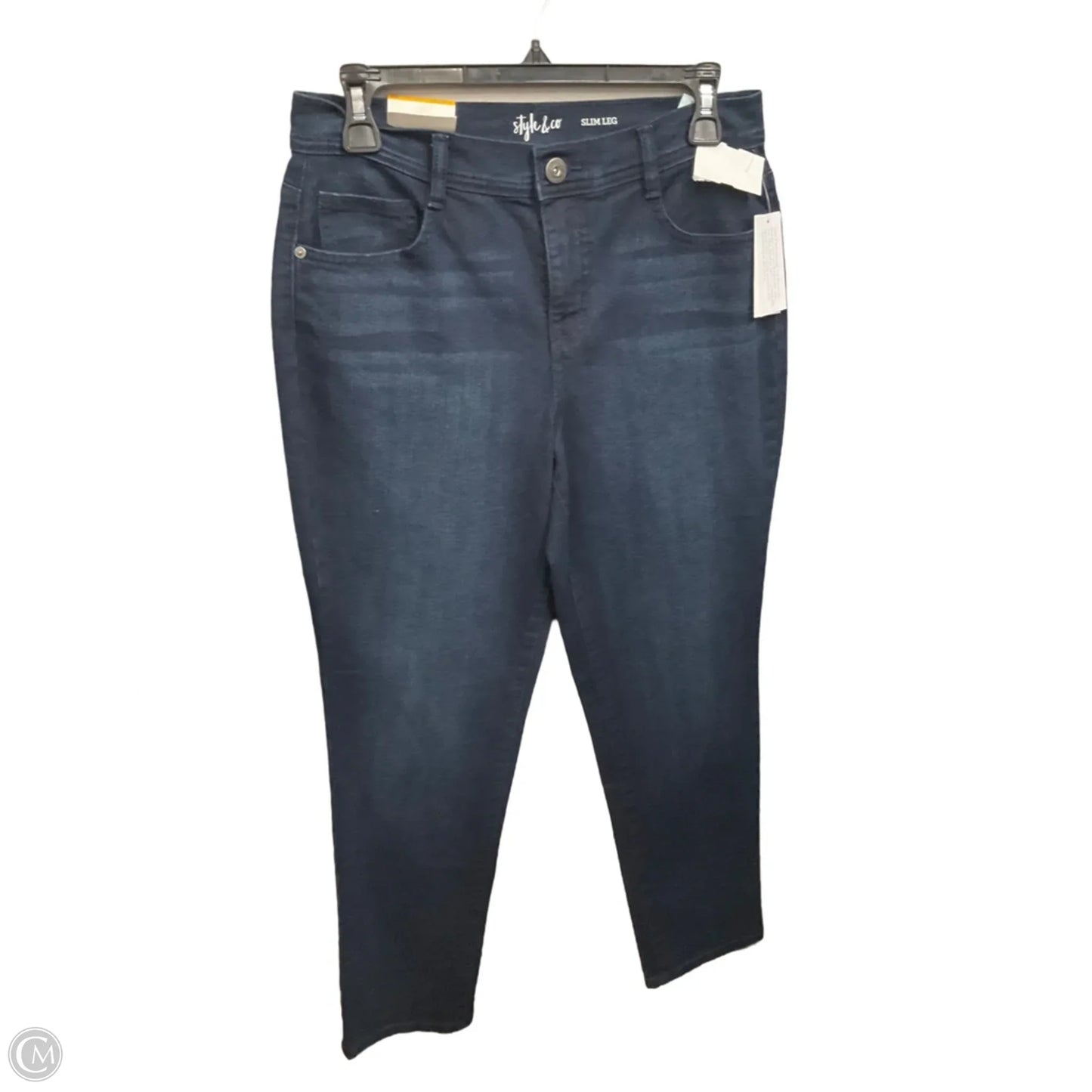 Jeans Straight By Style And Company In Blue Denim, Size: 6