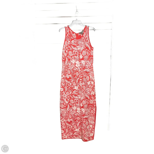 Dress Casual Maxi By Tommy Bahama In Orange & White, Size: M