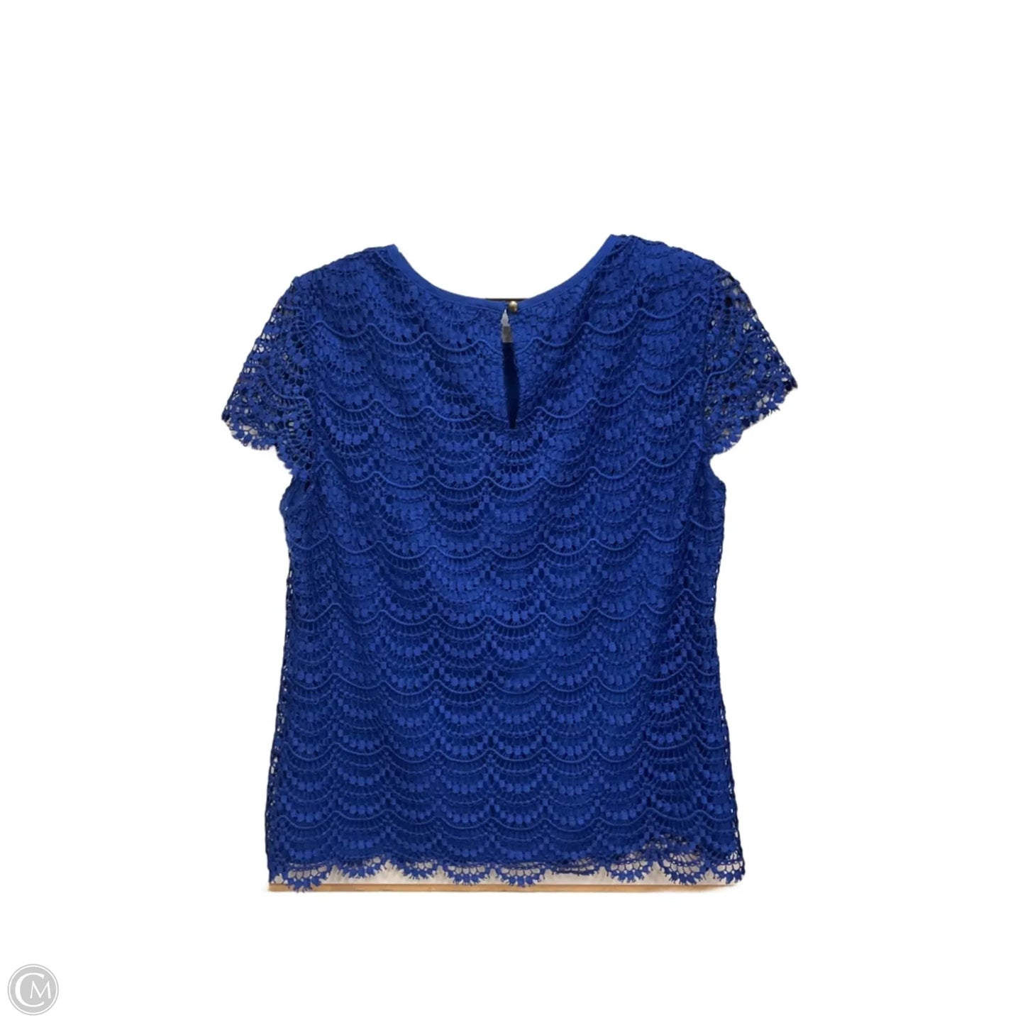 Top Short Sleeve By Banana Republic In Blue, Size: M
