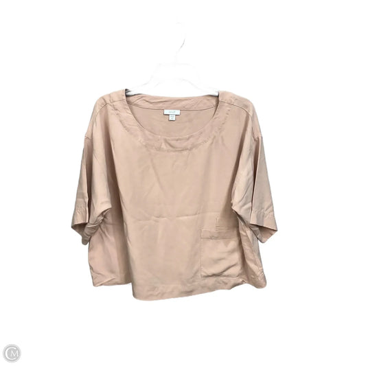 Top Short Sleeve By Pure Jill In Tan, Size: S