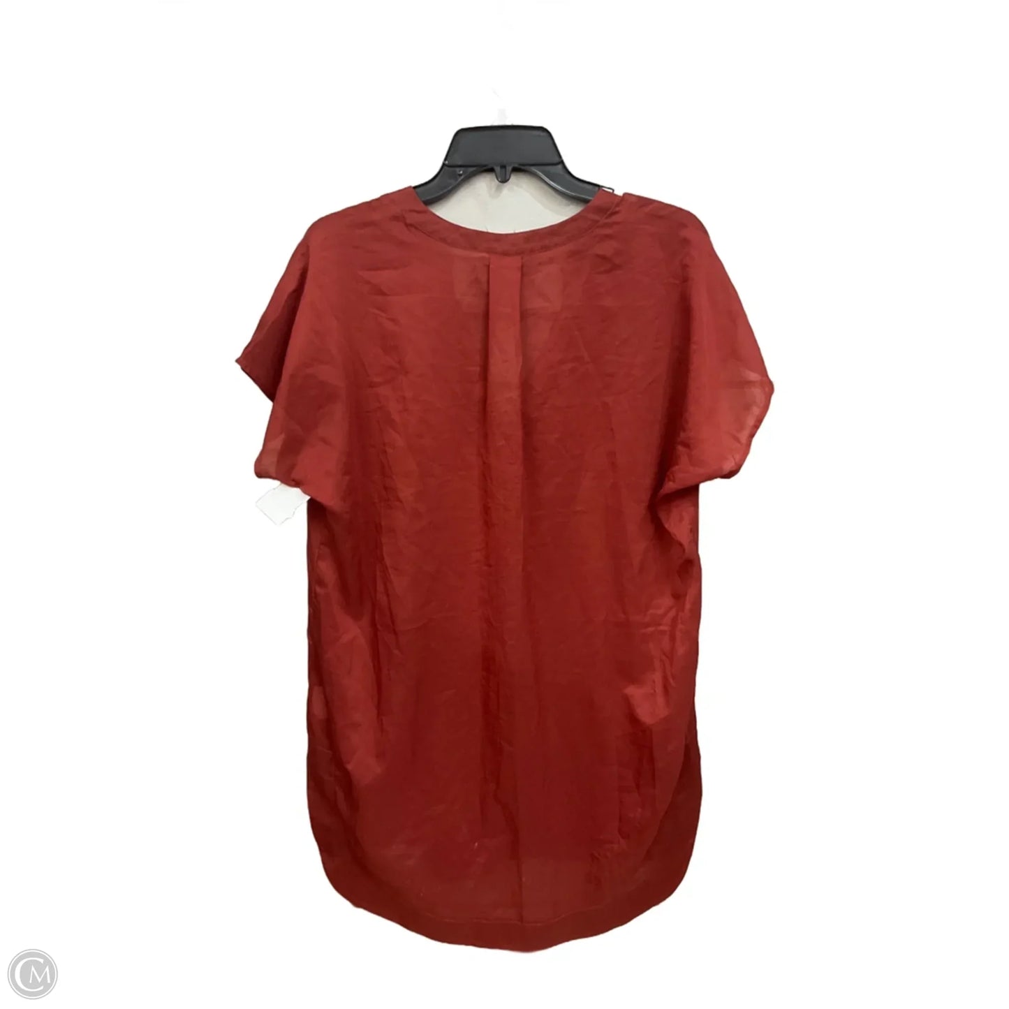 Tunic Short Sleeve By Lush In Orange, Size: M