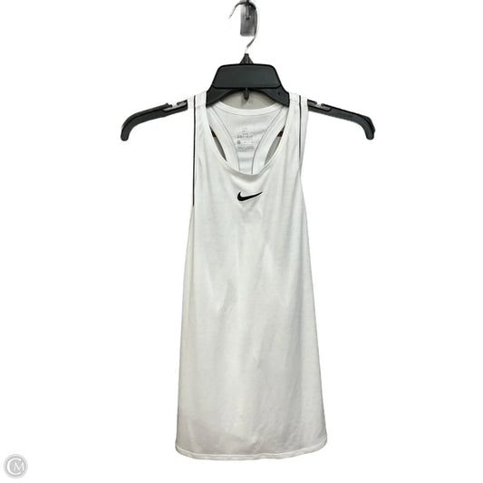 Athletic Tank Top By Nike Apparel In White, Size: M