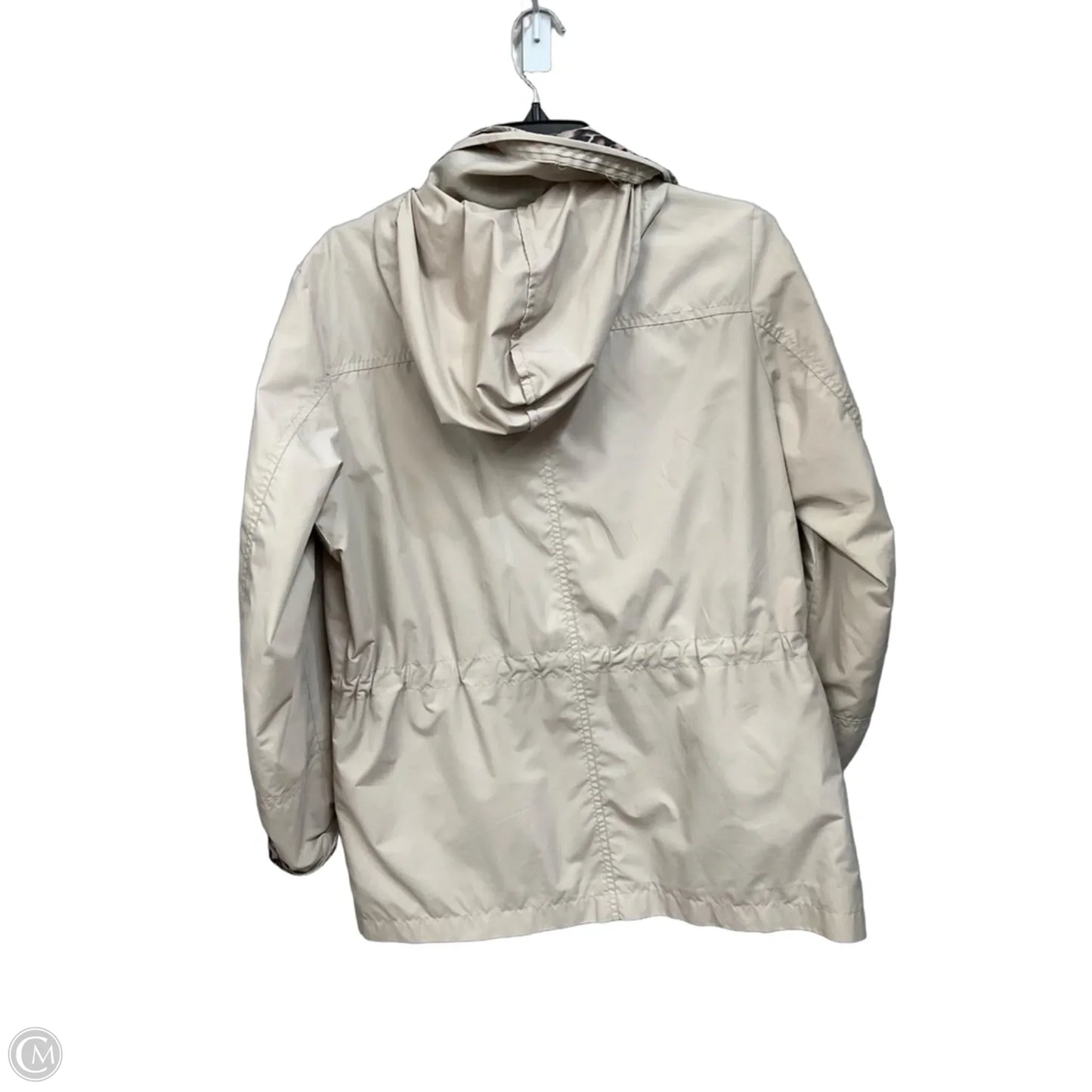 Coat Raincoat By Jm Collections In Tan, Size: S