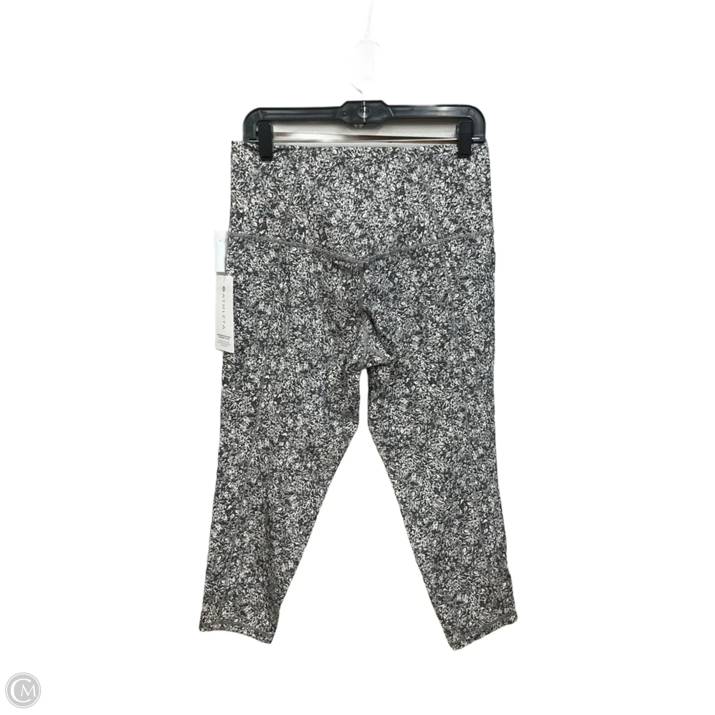 Athletic Capris By Athleta In Black & White, Size: 1x