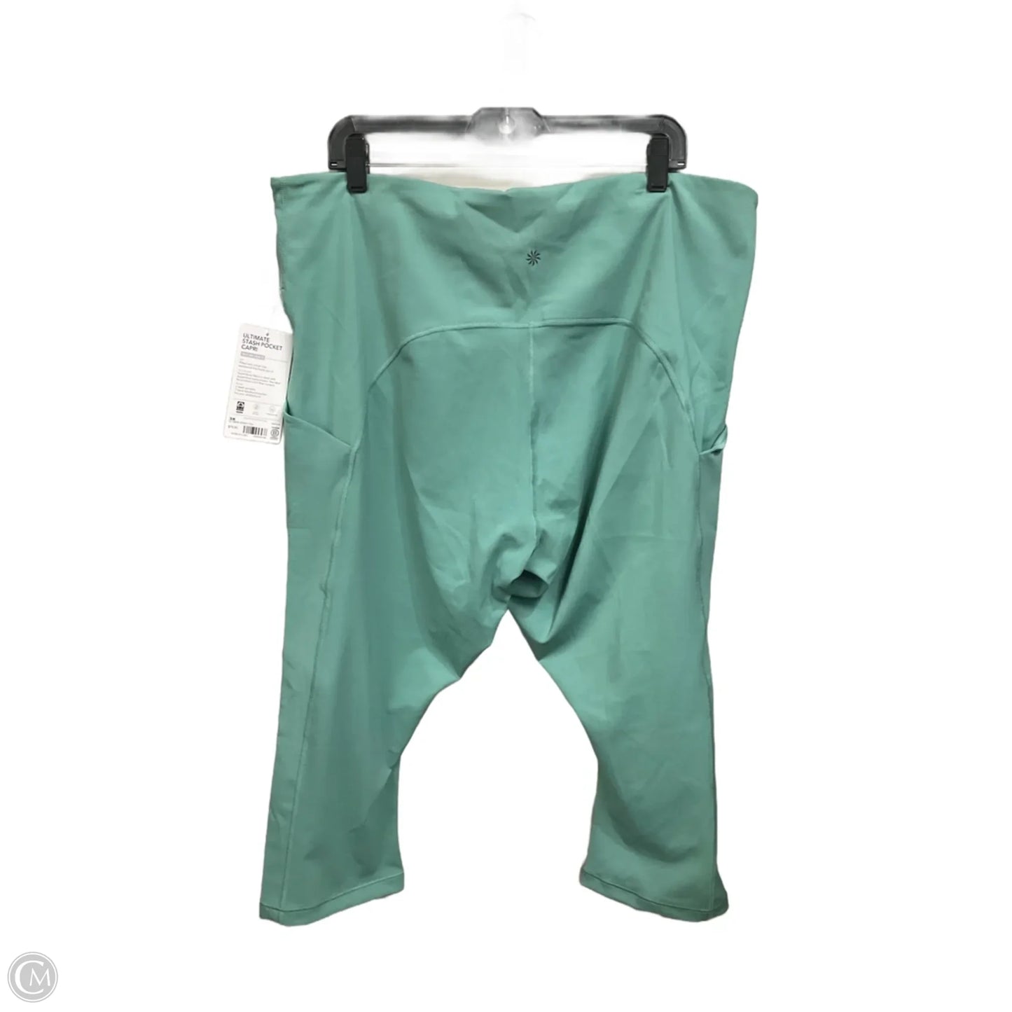 Athletic Capris By Athleta In Green, Size: 3x