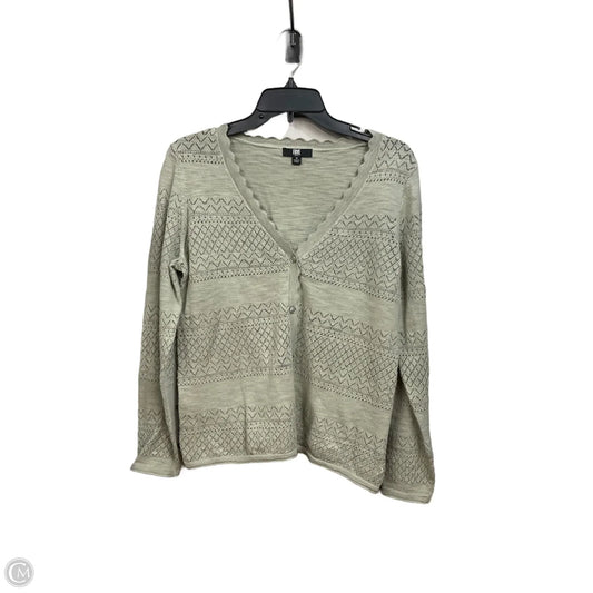 Cardigan Designer By Frye In Green, Size: M