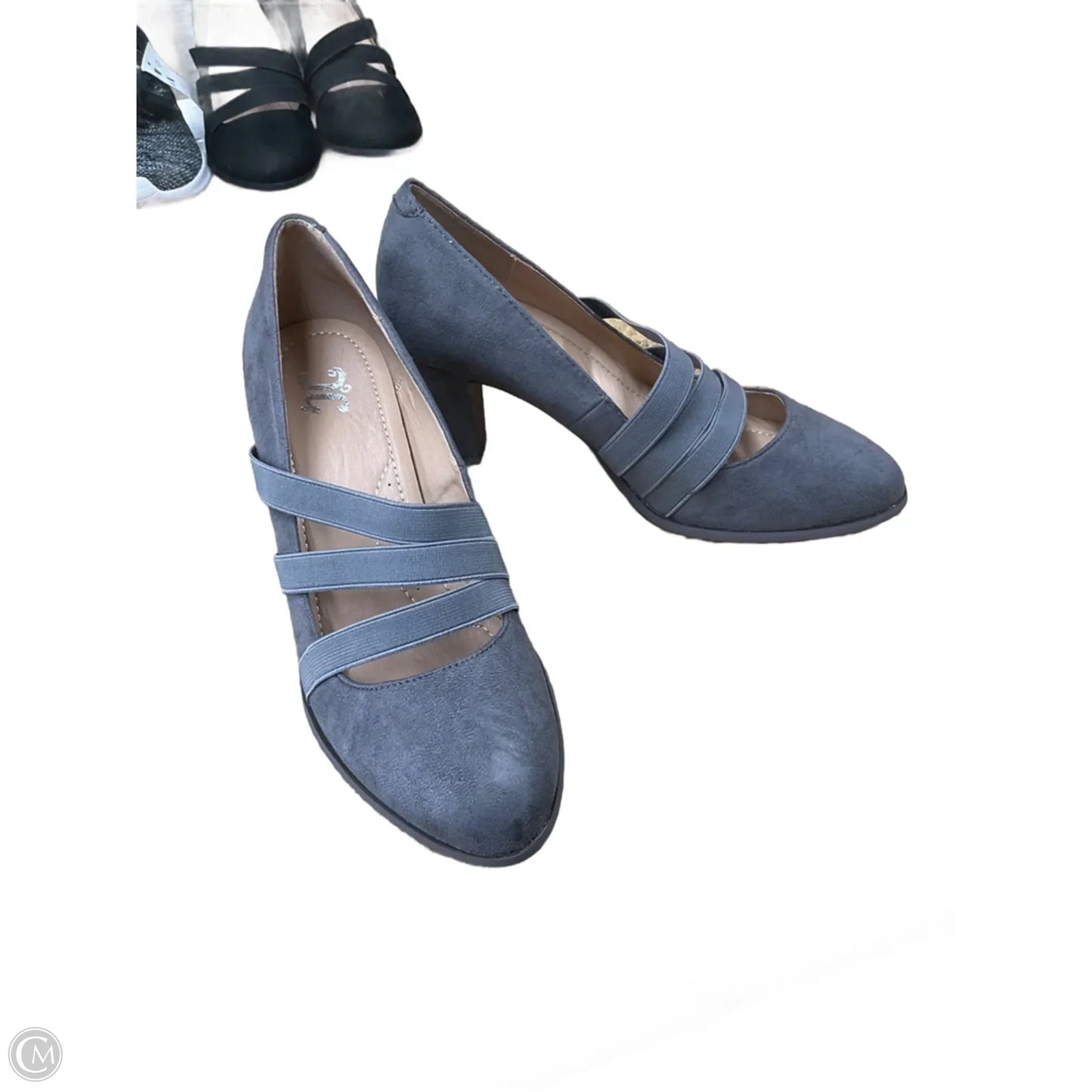 Shoes Heels Platform By Journee In Grey, Size: 8