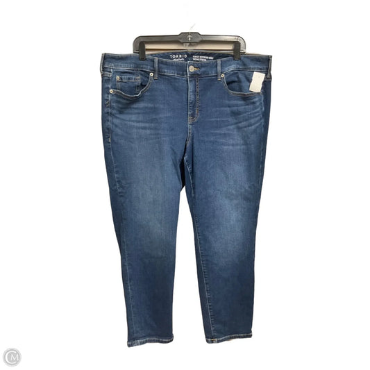 Jeans Boyfriend By Torrid In Blue Denim, Size: 20