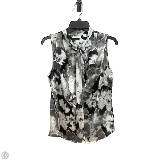Top Sleeveless By New York And Co In Black & Grey, Size: M