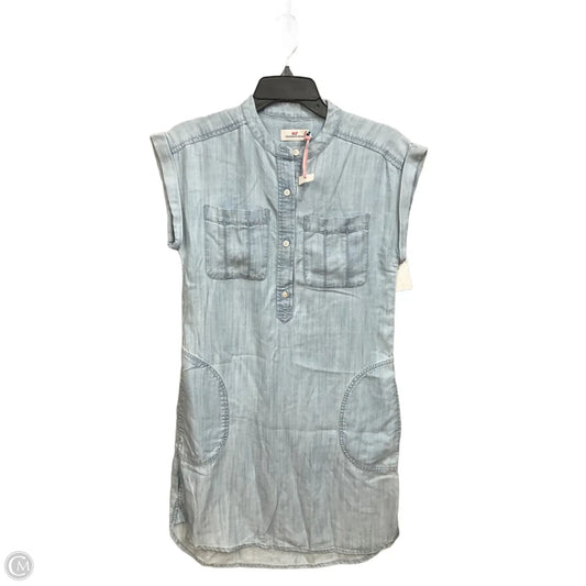 Dress Casual Midi By Vineyard Vines In Blue Denim, Size: M