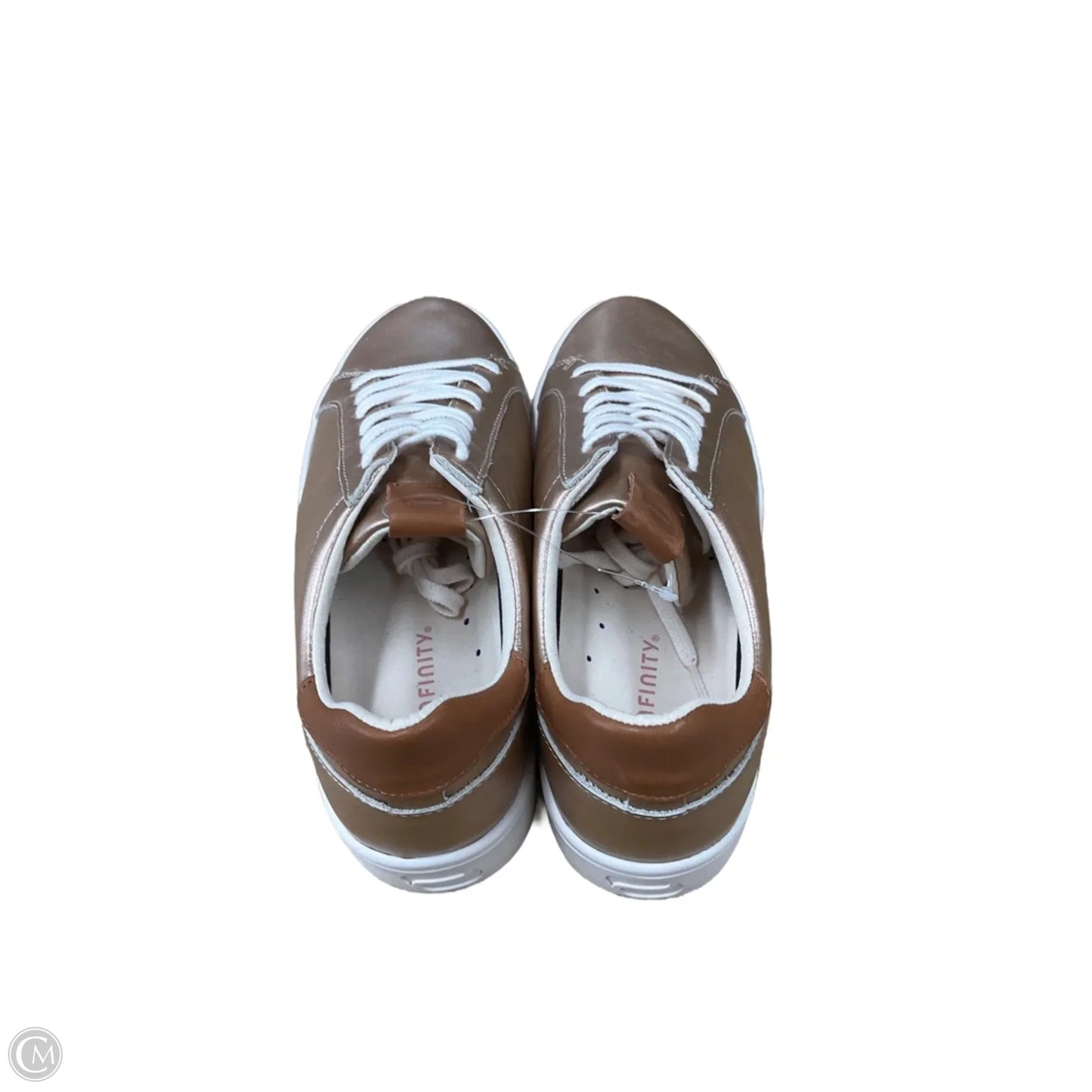 Shoes Sneakers By Infinity In Gold, Size: 10