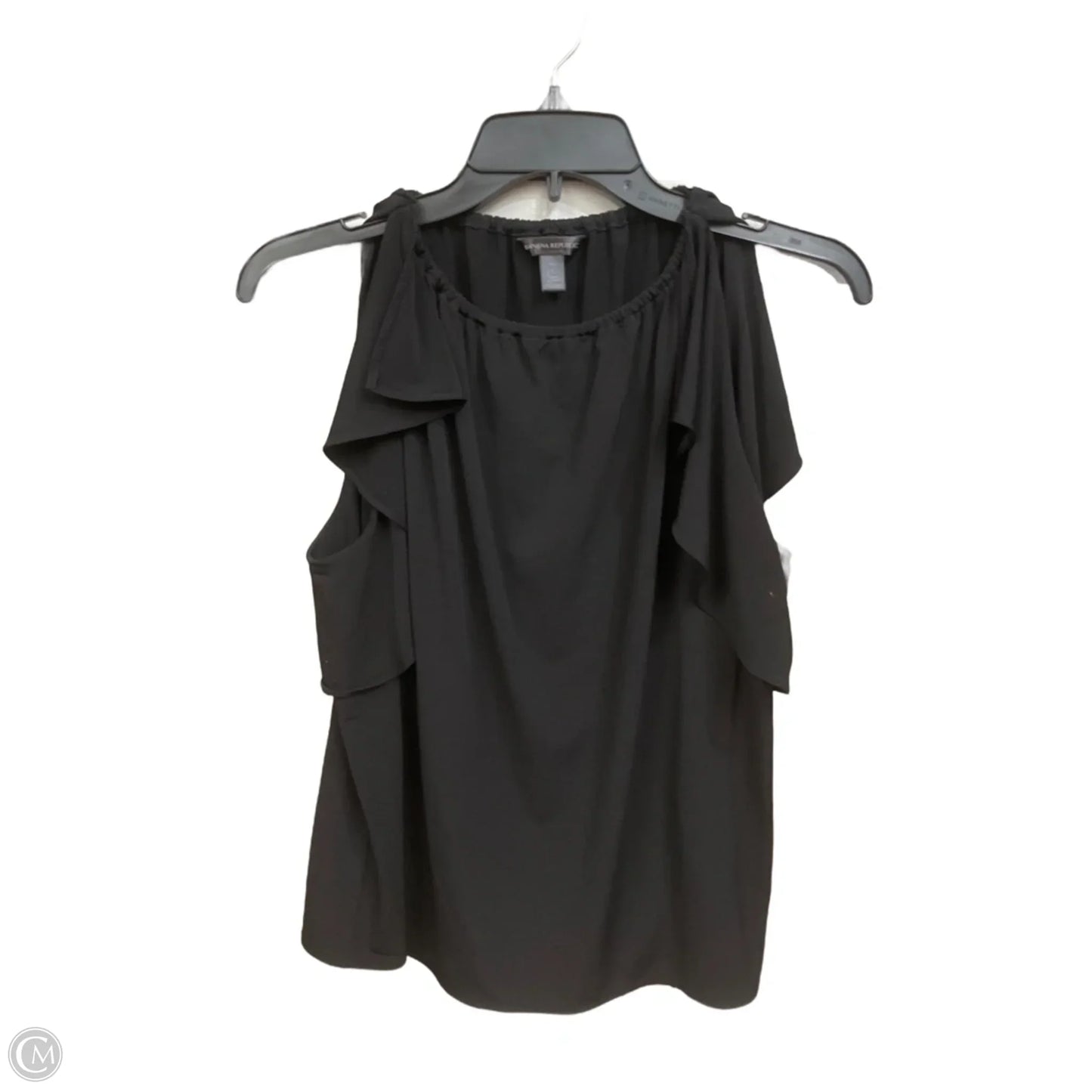 Top Sleeveless By Banana Republic In Black, Size: L