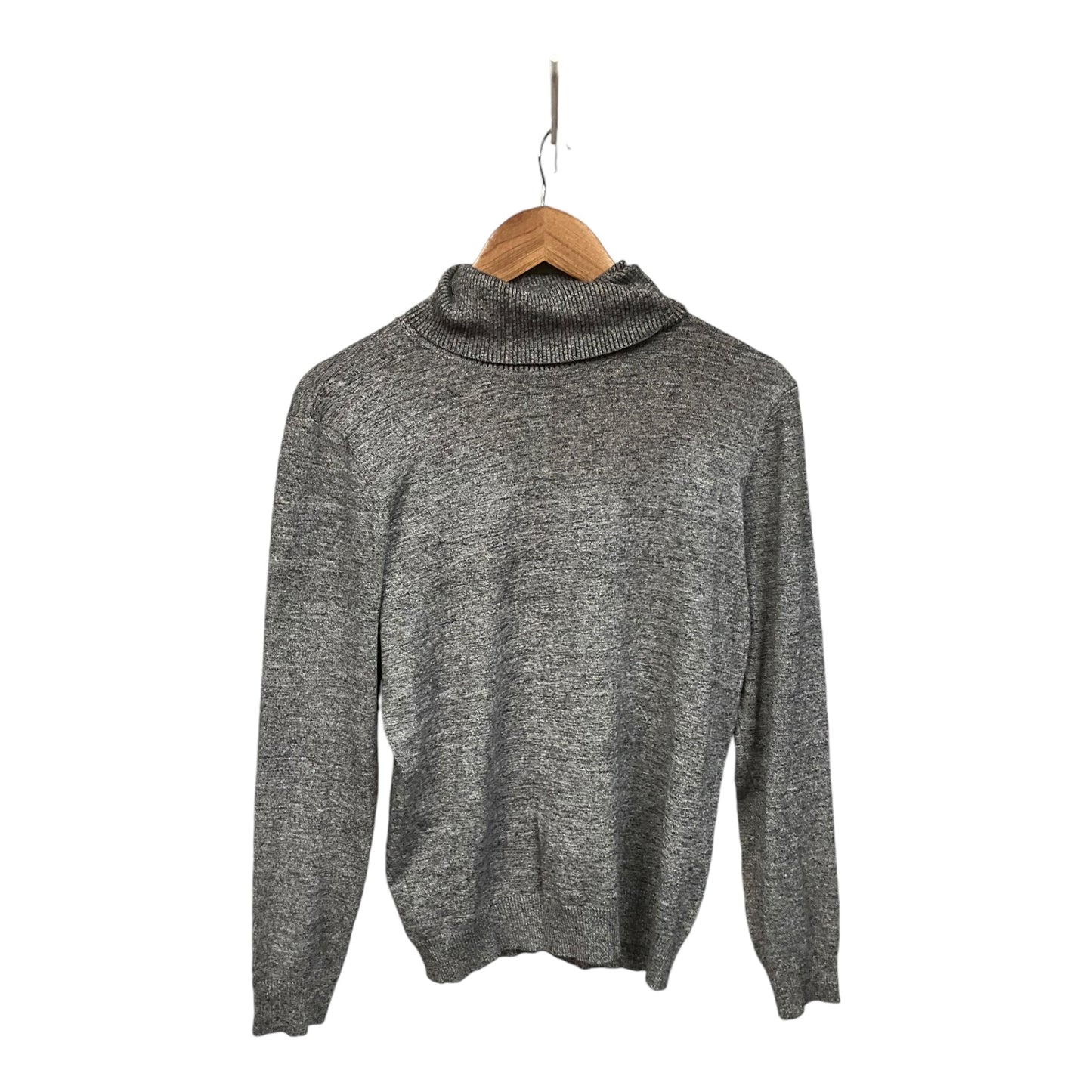 Top Long Sleeve By Calvin Klein In Grey, Size: L