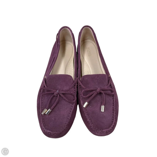 Shoes Flats By Michael By Michael Kors In Maroon, Size: 10