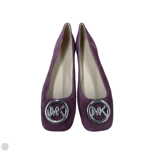 Shoes Flats By Michael By Michael Kors In Maroon, Size: 9.5
