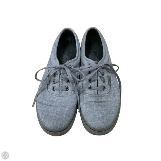 Shoes Flats By Vans In Grey, Size: 7