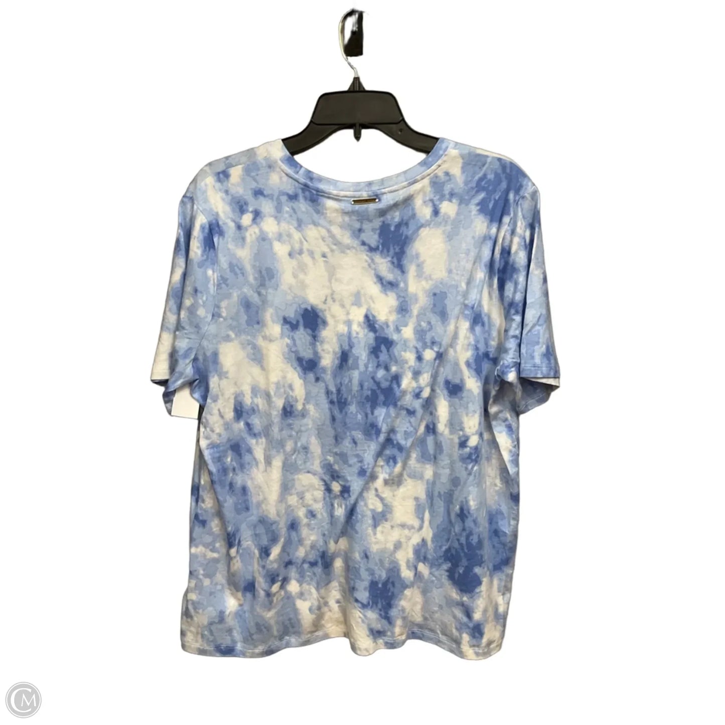 Top Short Sleeve By Michael By Michael Kors In Tie Dye Print, Size: Xxl