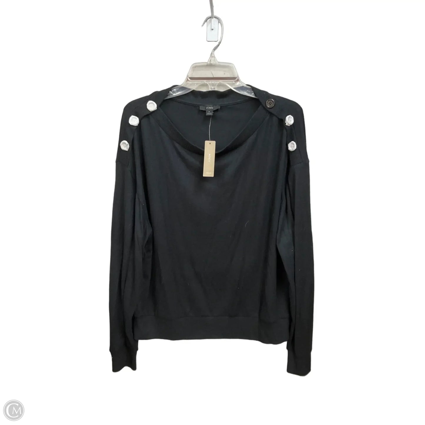 Top Long Sleeve By J. Crew In Black, Size: M